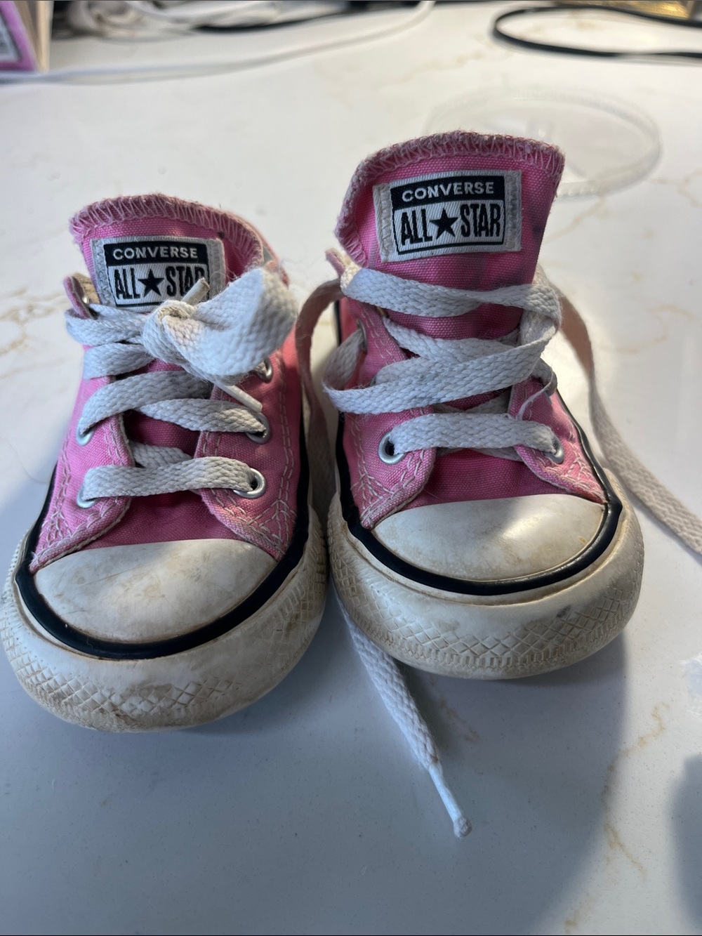 Converse Kids Pink Canvas Low-Top Sneakers